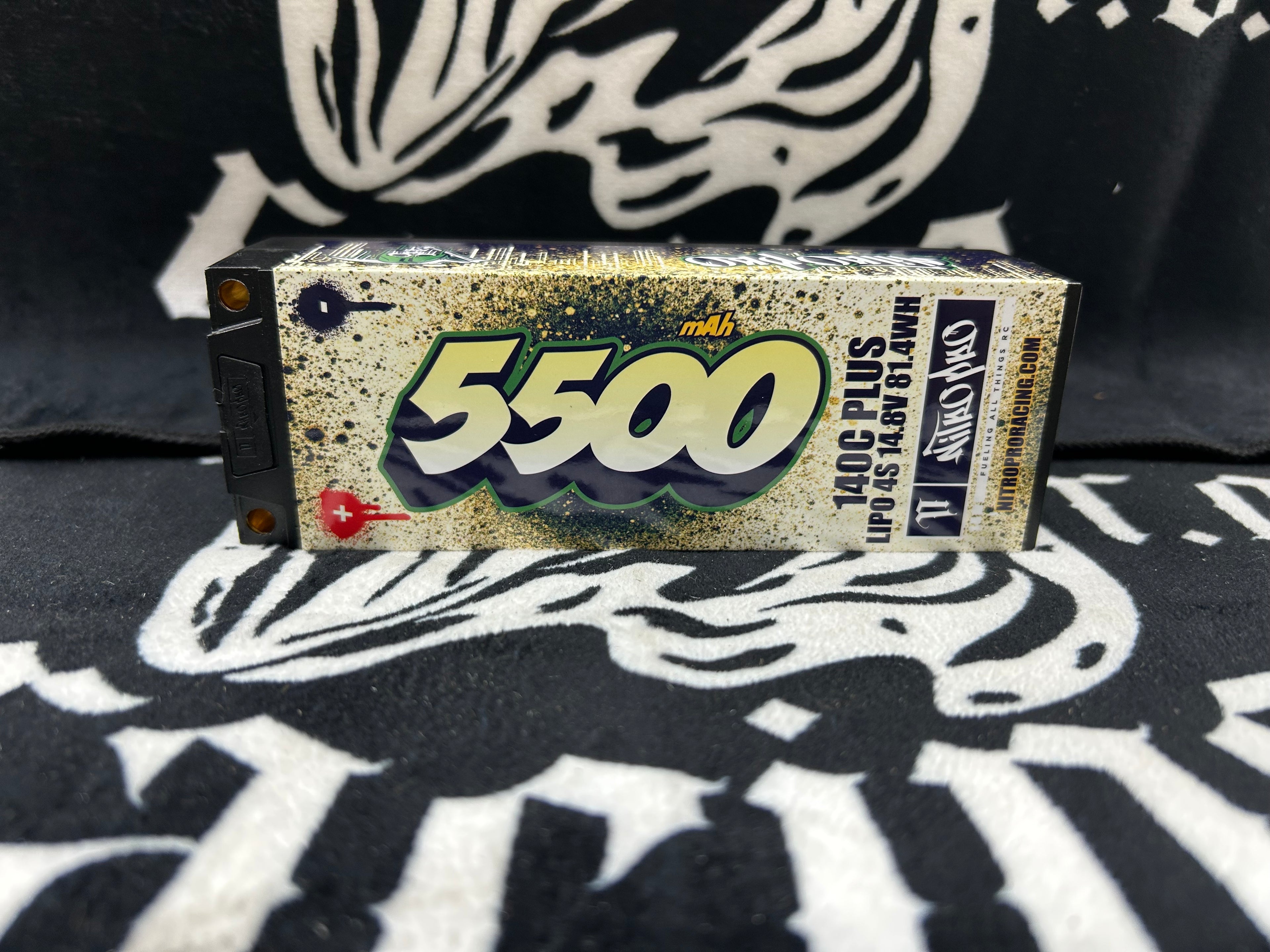 NitroPro 5500MAH 4S 140C 14.8V LiPo Battery 5MM bullets ROAR Approved