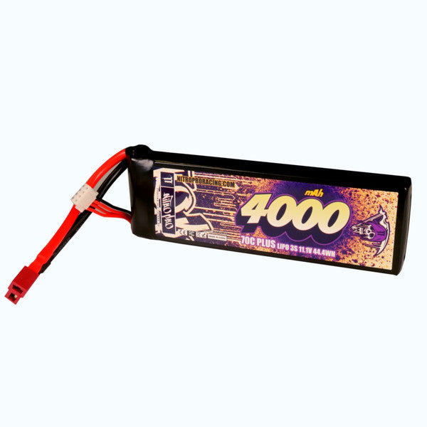NitroPro 4000MAH 3S 70C Battery 11.1V, Deans