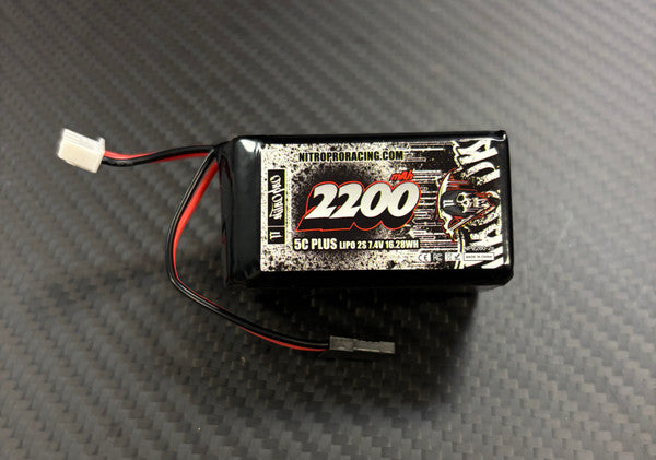 NitroPro 2s 7.4v 2200mah Receiver Pack (JR)