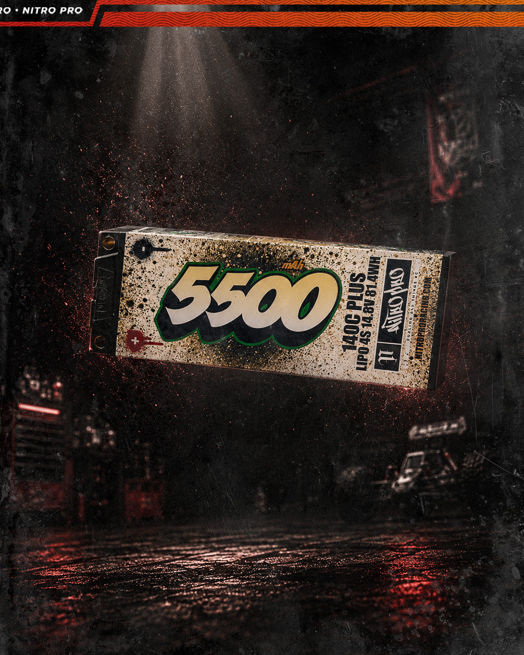 NitroPro 5500mAh 4S 140C LiPo battery