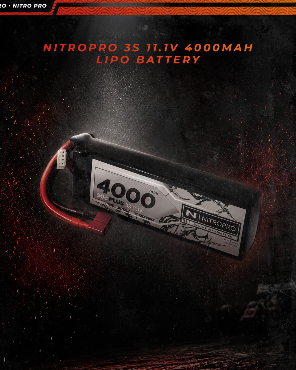 NitroPro 4000mAh 3S LiPo battery