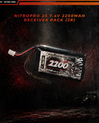 NitroPro 2200mAh 2S receiver battery pack