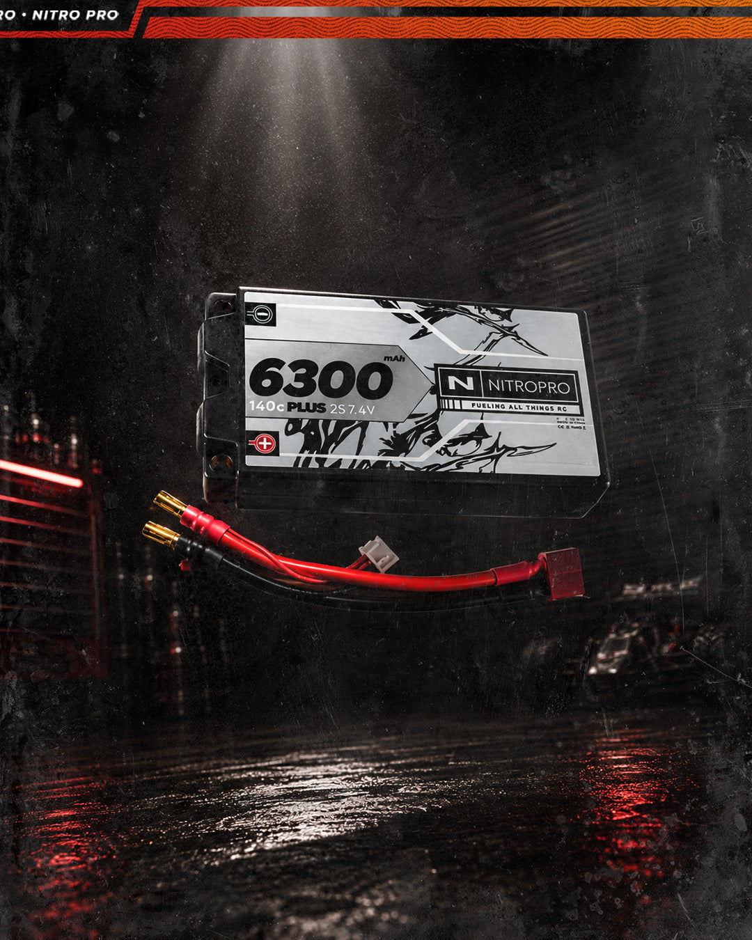 NitroPro 6300mAh 2S 140C shorty LiPo battery