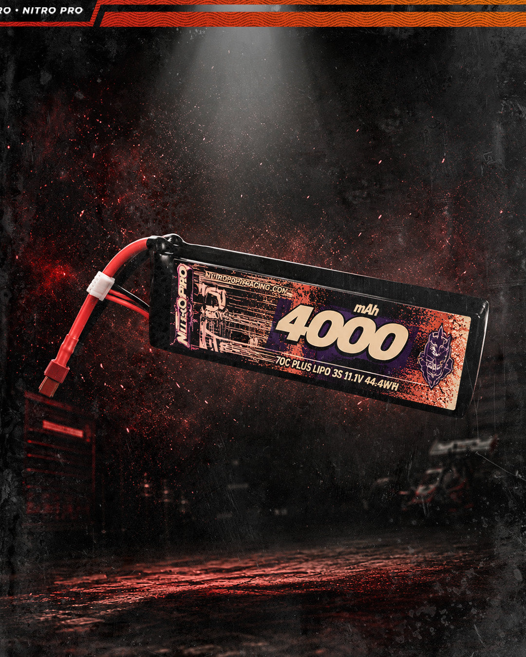 NitroPro 4000mAh 3S LiPo battery