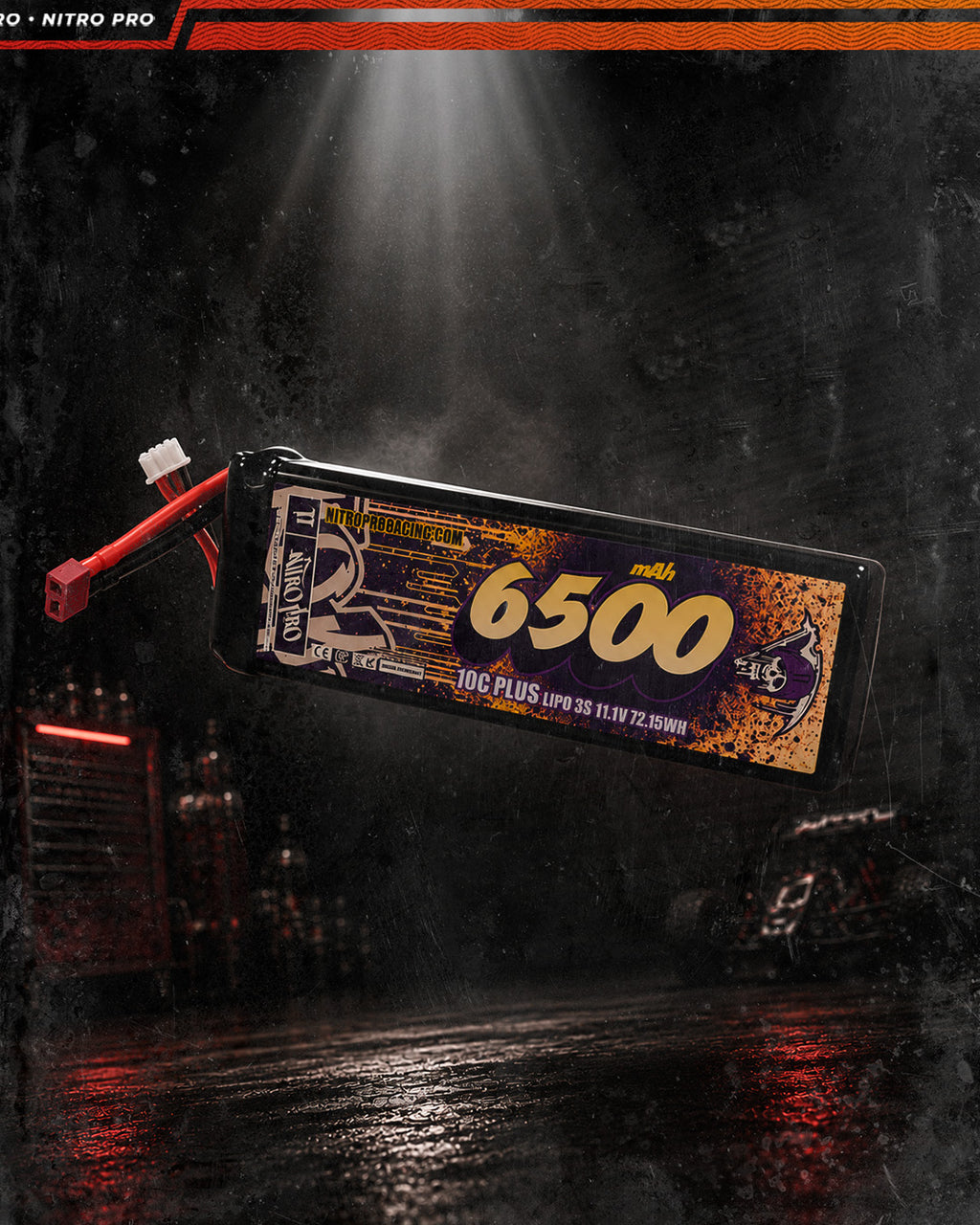NitroPro 6500mAh 2S 160C LP stick battery