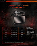 NitroPro Vidar direct power servo specifications